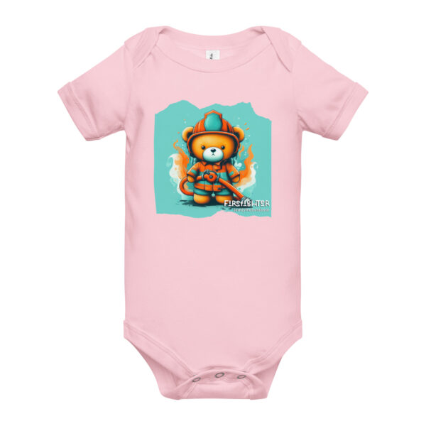 Firefighter Boss - Baby Onesie (Brown Bear) - Image 8