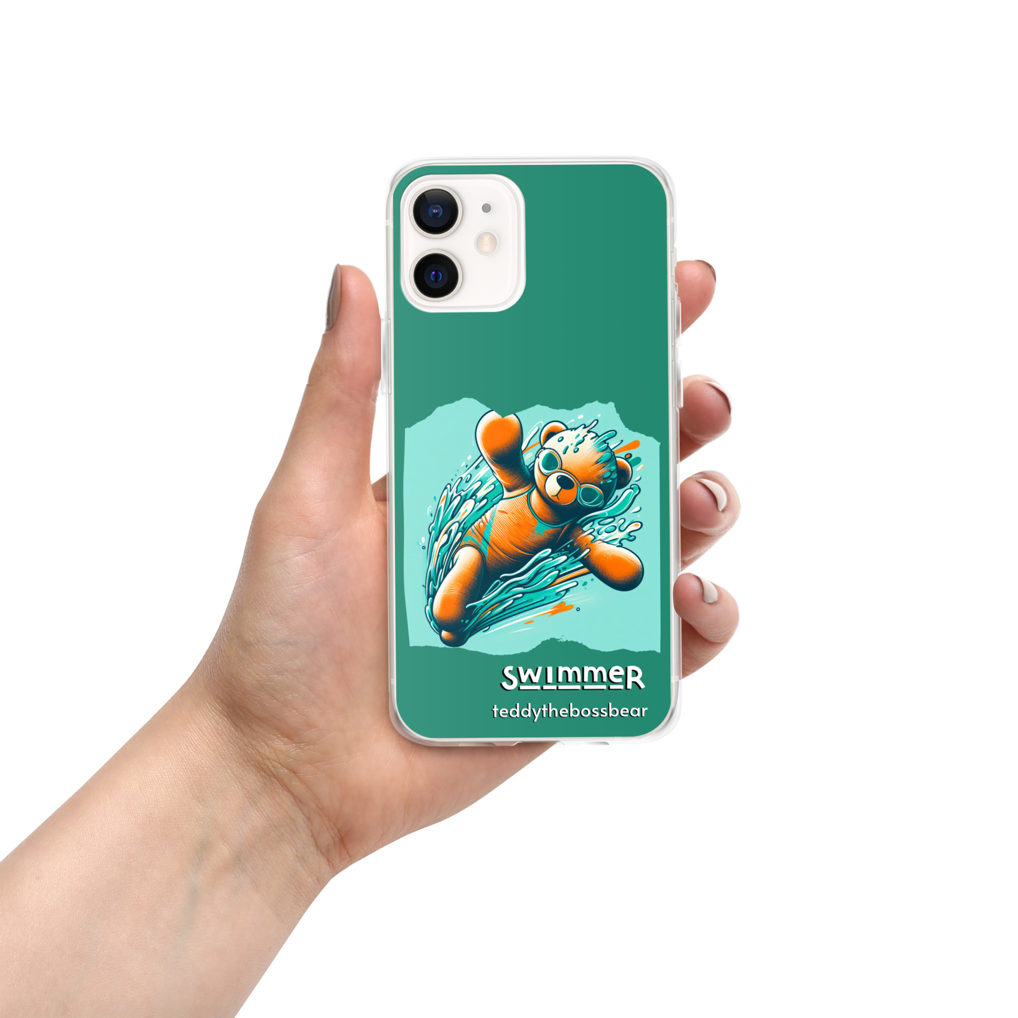 Swimmer Boss - iPhone® Case (Brown Bear) - Image 8