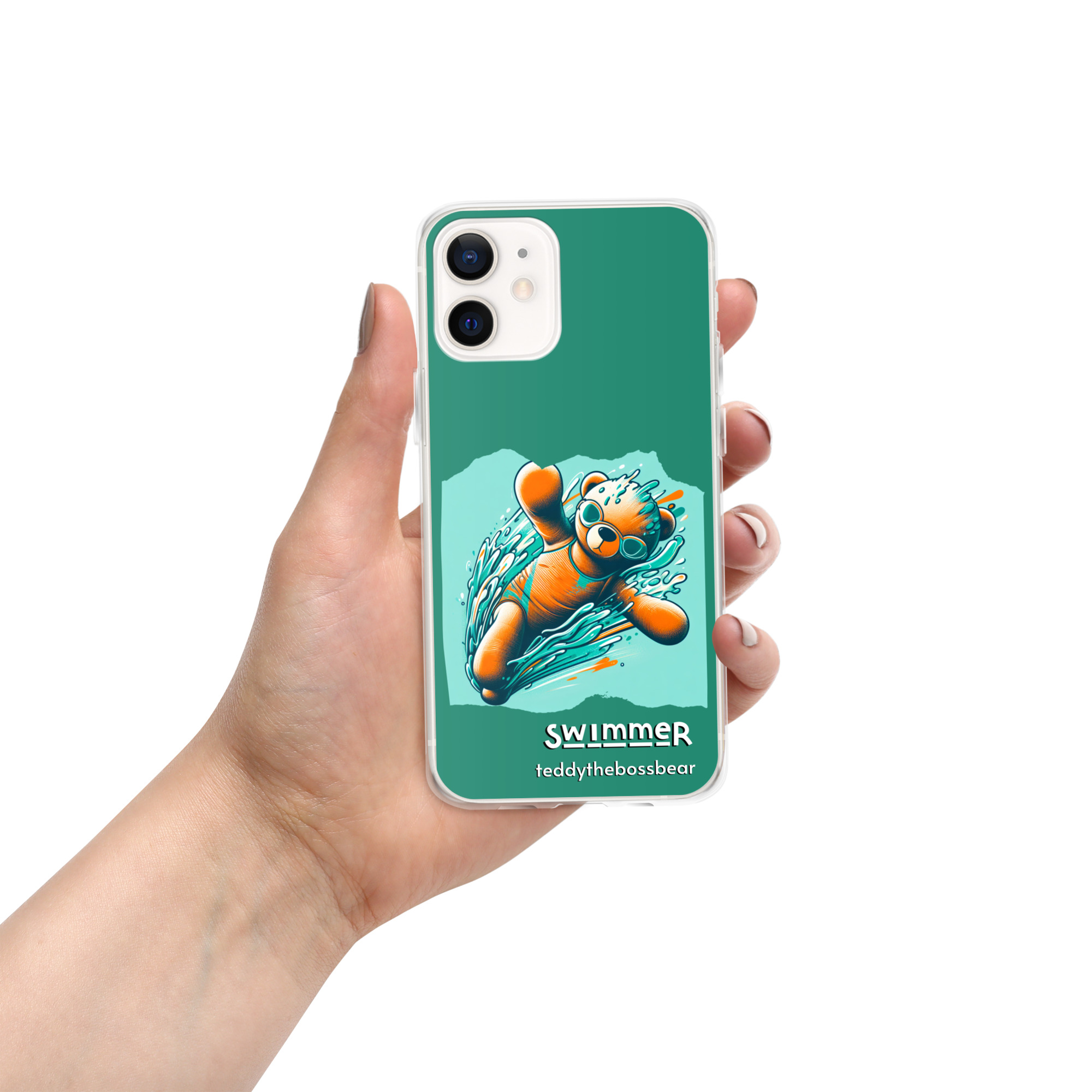 Swimmer Boss - iPhone® Case (Brown Bear) - Image 5