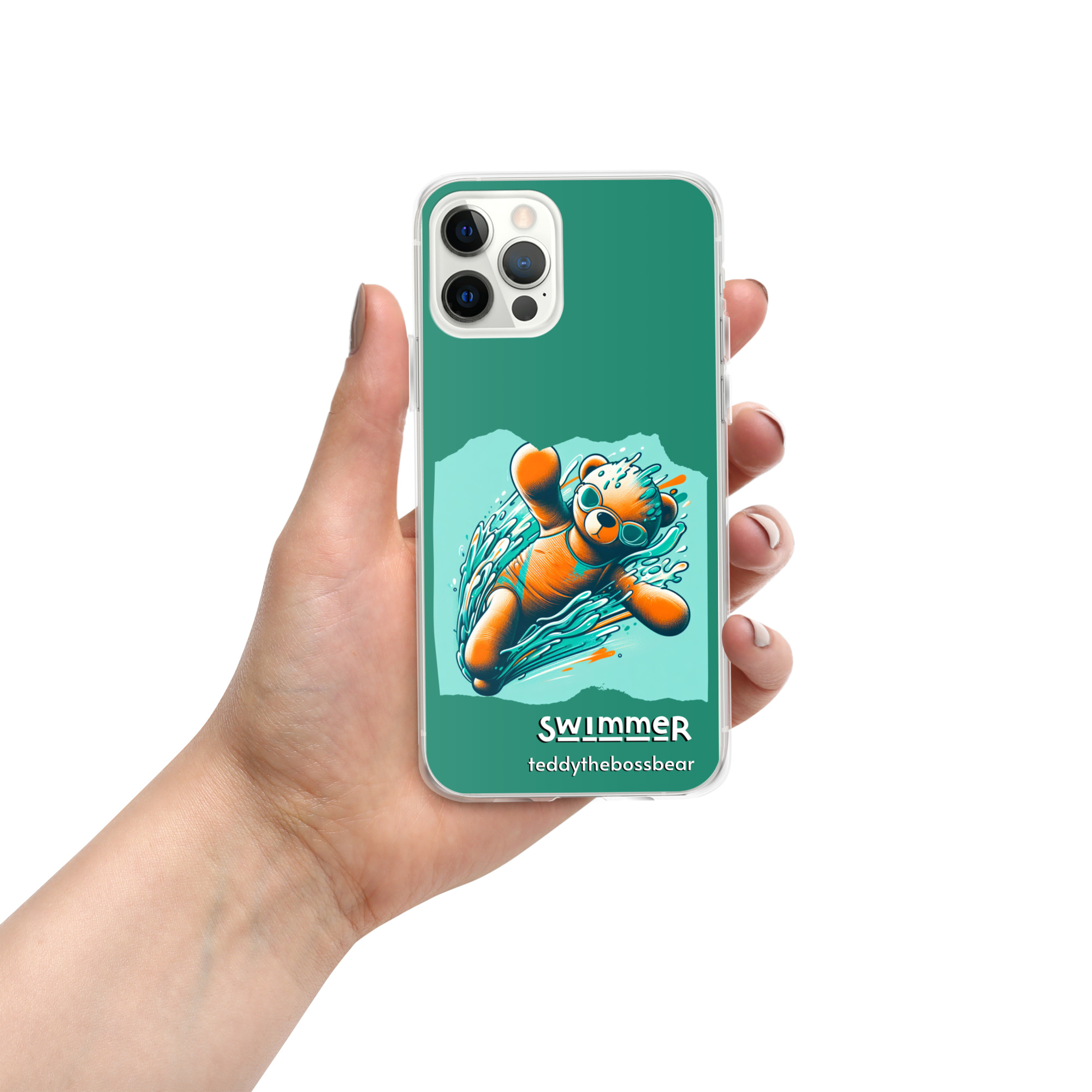 Swimmer Boss - iPhone® Case (Brown Bear) - Image 7