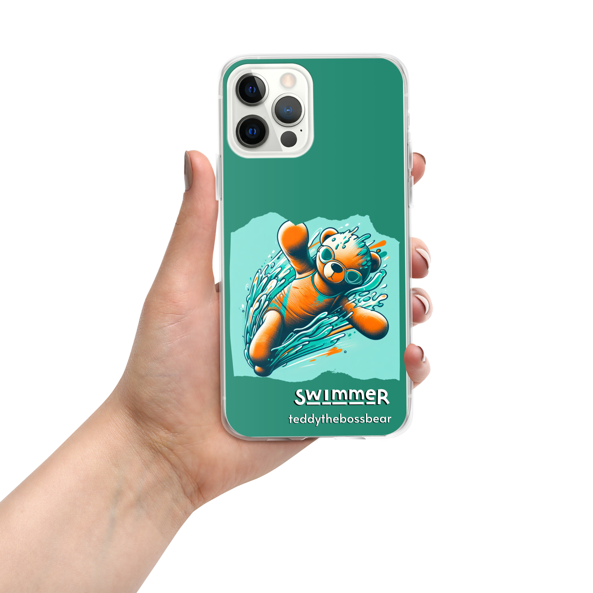 Swimmer Boss - iPhone® Case (Brown Bear) - Image 6