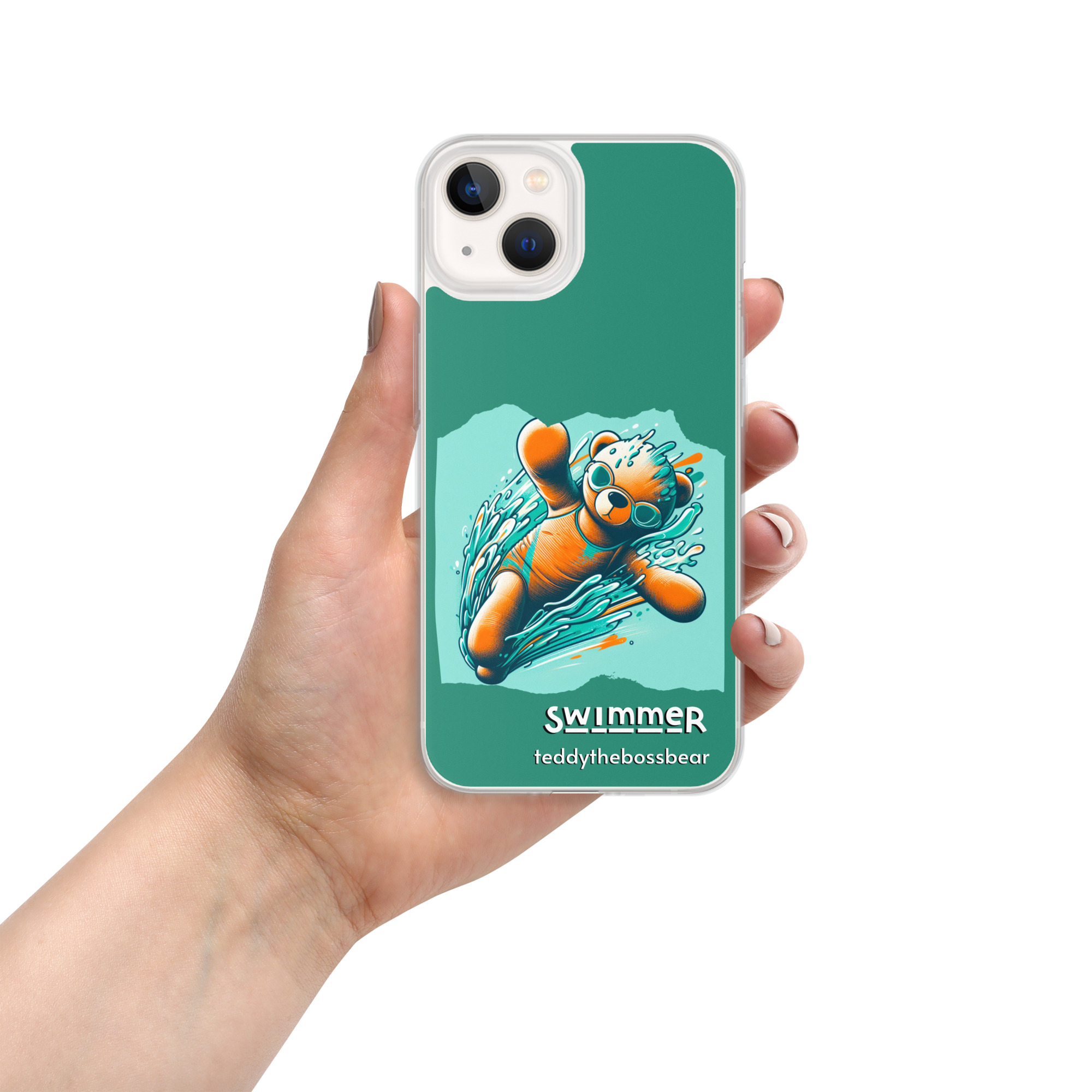 Swimmer Boss - iPhone® Case (Brown Bear) - Image 12