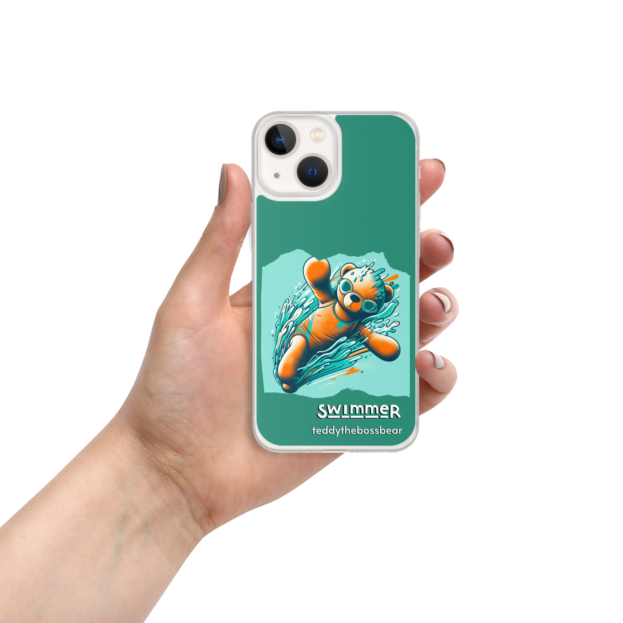 Swimmer Boss - iPhone® Case (Brown Bear) - Image 9