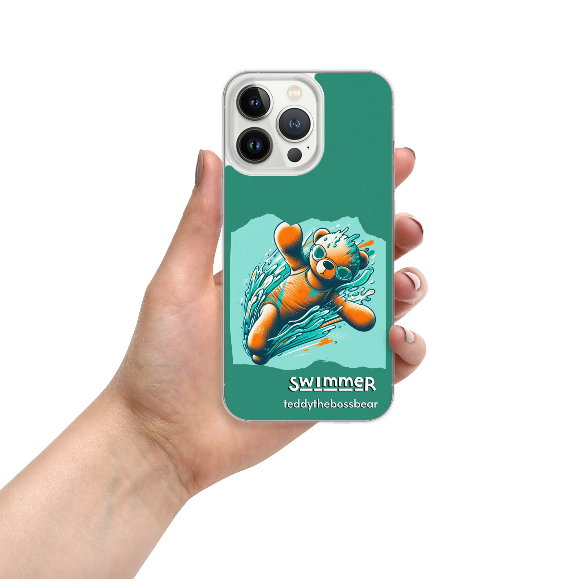 Swimmer Boss - iPhone® Case (Brown Bear) - Image 11