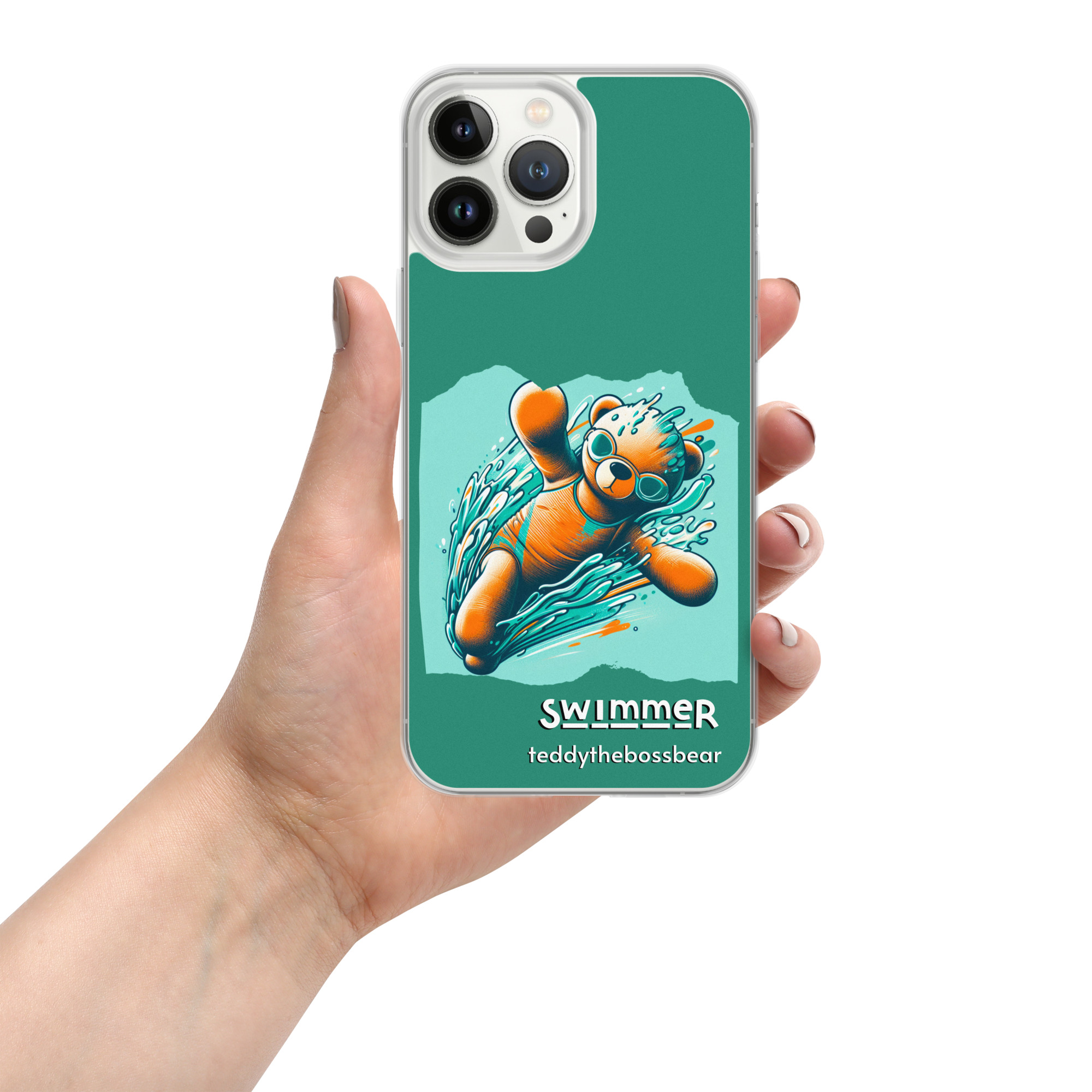 Swimmer Boss - iPhone® Case (Brown Bear) - Image 10