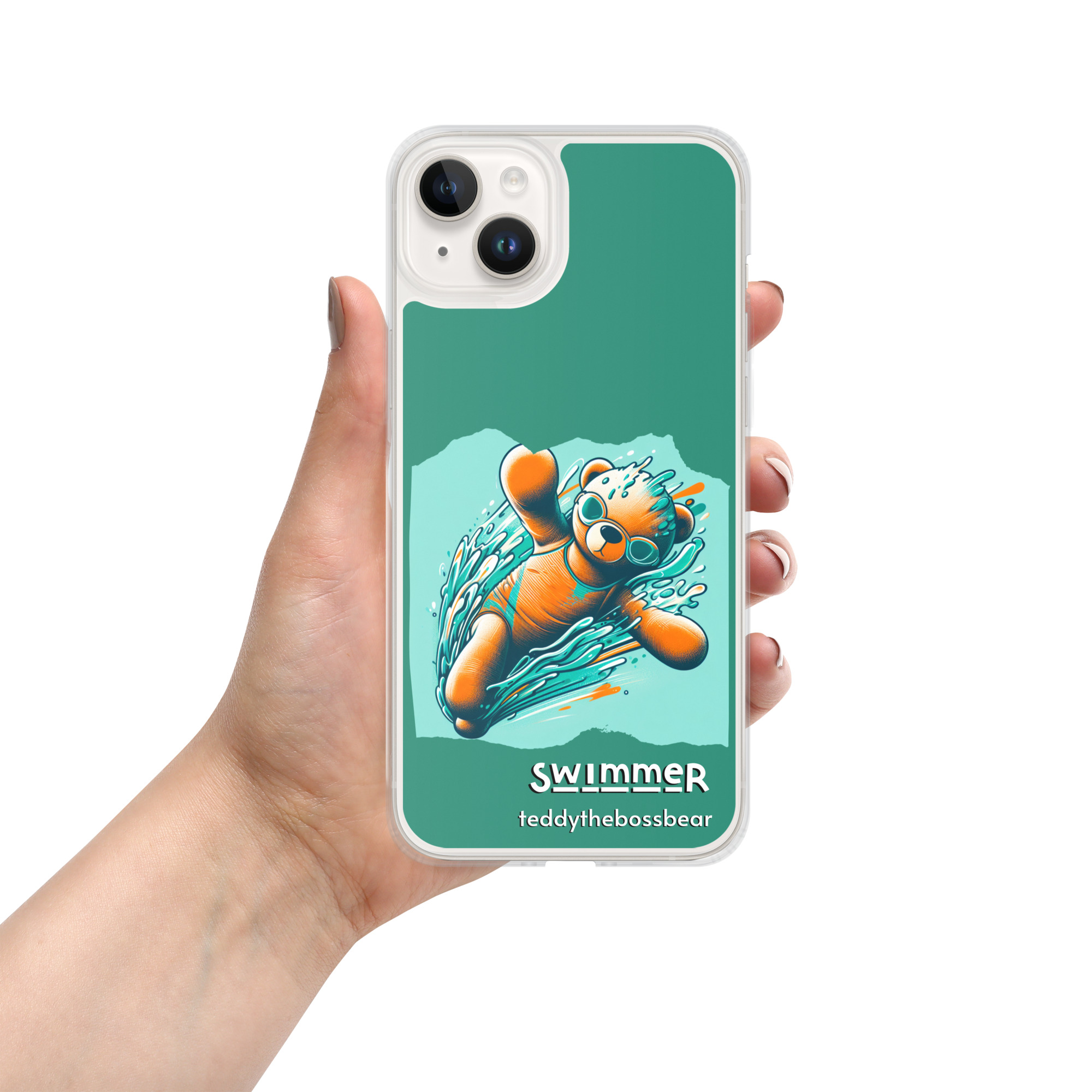 Swimmer Boss - iPhone® Case (Brown Bear) - Image 13
