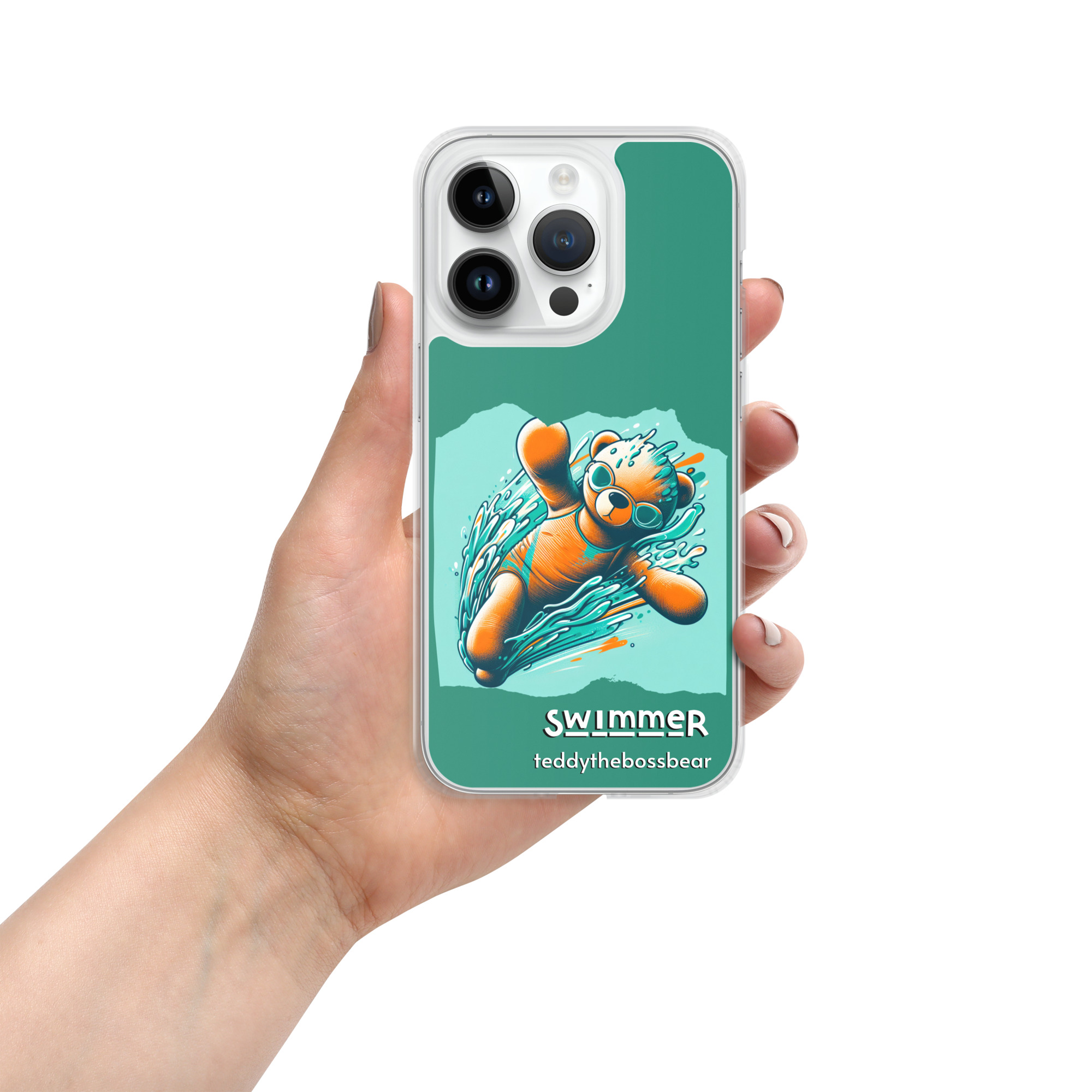 Swimmer Boss - iPhone® Case (Brown Bear) - Image 15