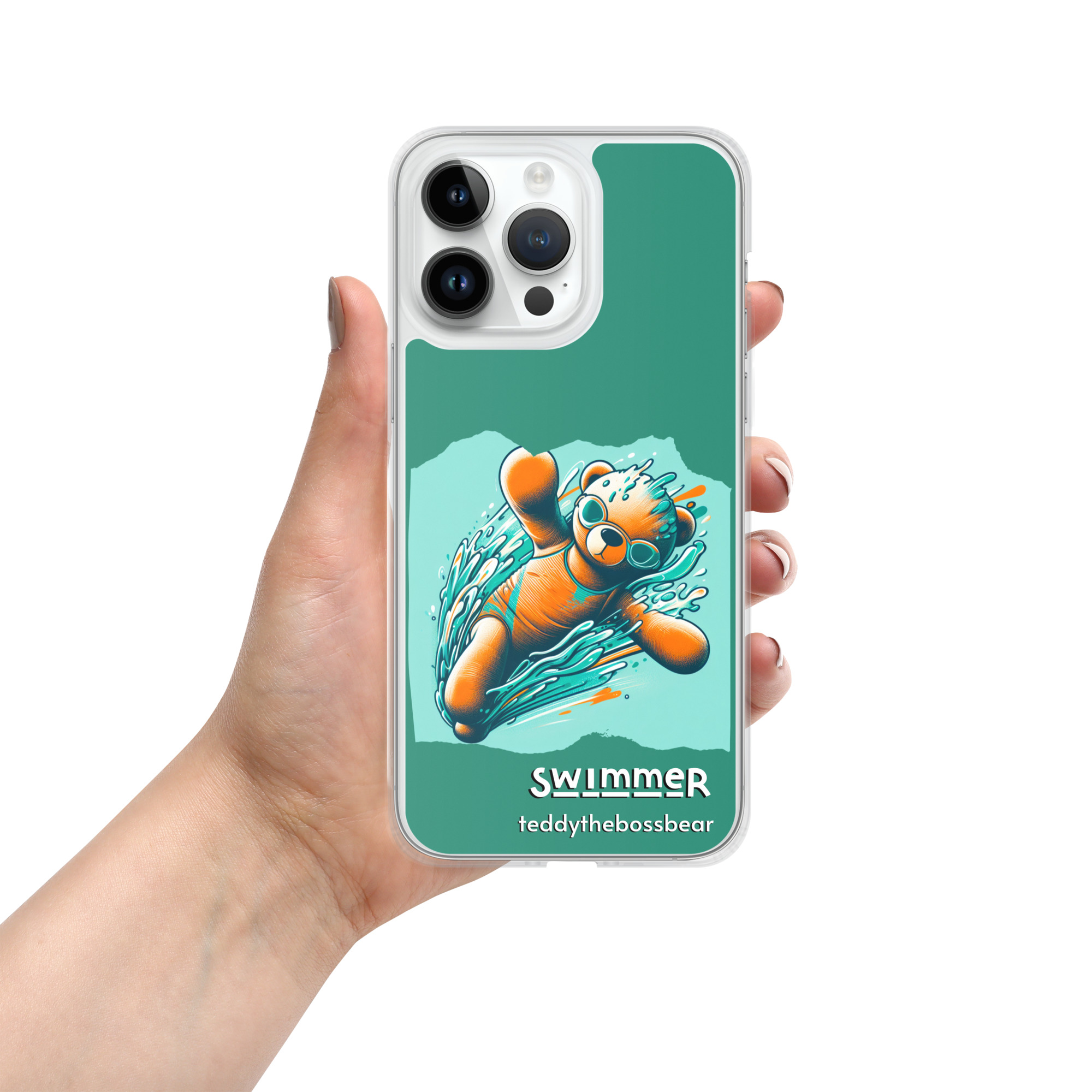 Swimmer Boss - iPhone® Case (Brown Bear) - Image 14