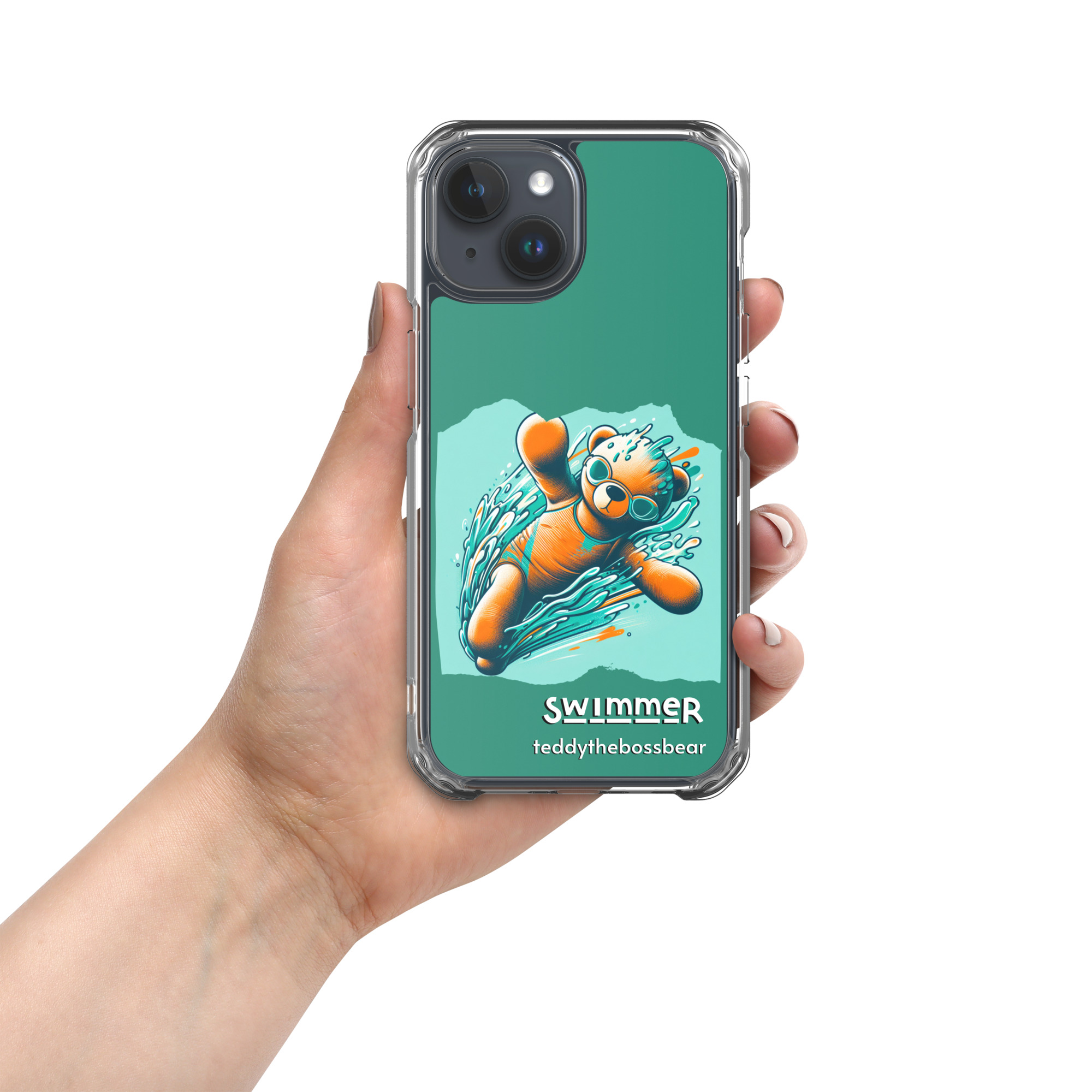 Swimmer Boss - iPhone® Case (Brown Bear) - Image 19