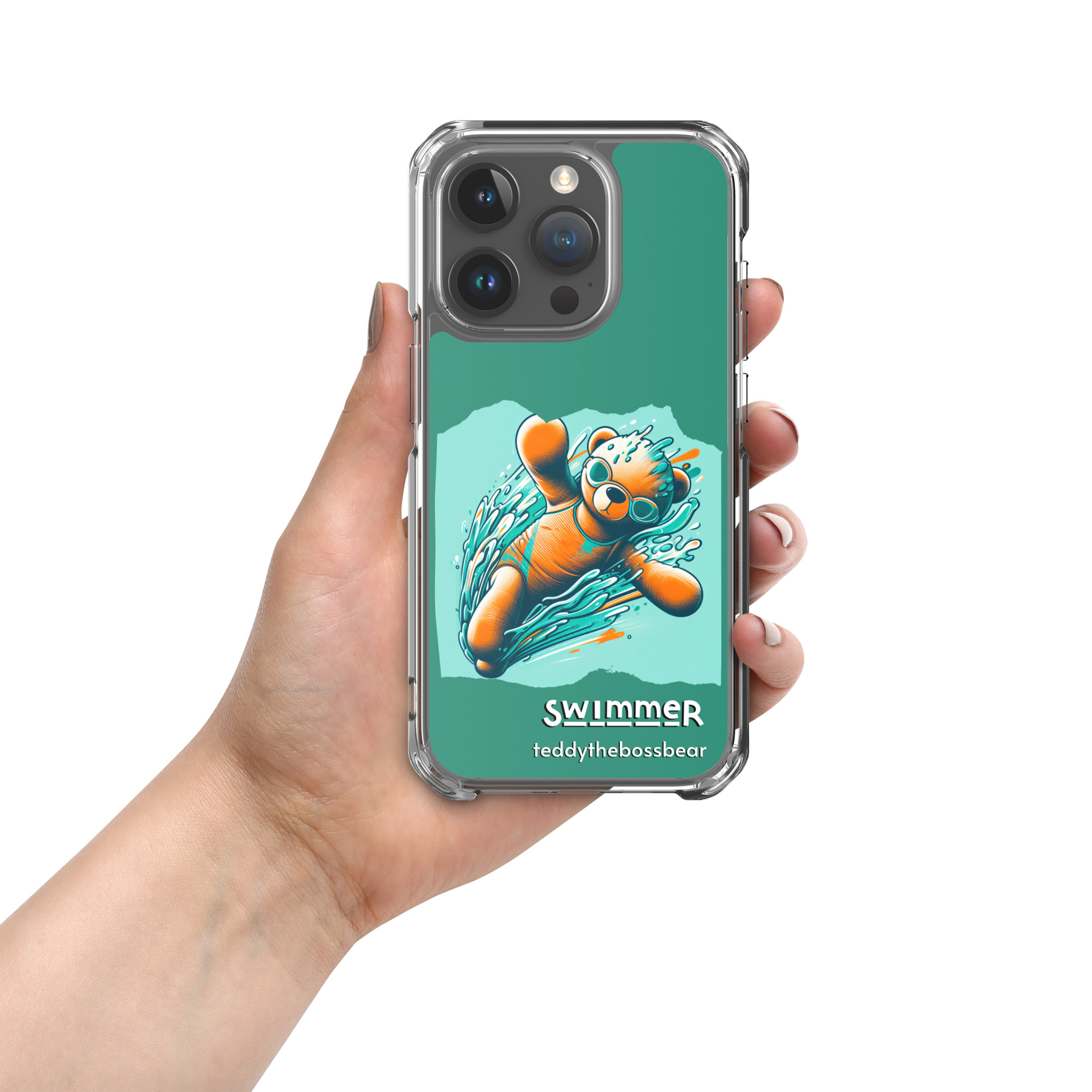 Swimmer Boss - iPhone® Case (Brown Bear) - Image 18