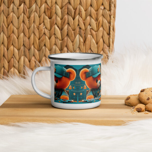 Police Boss - Enamel Mug (Brown Bear)