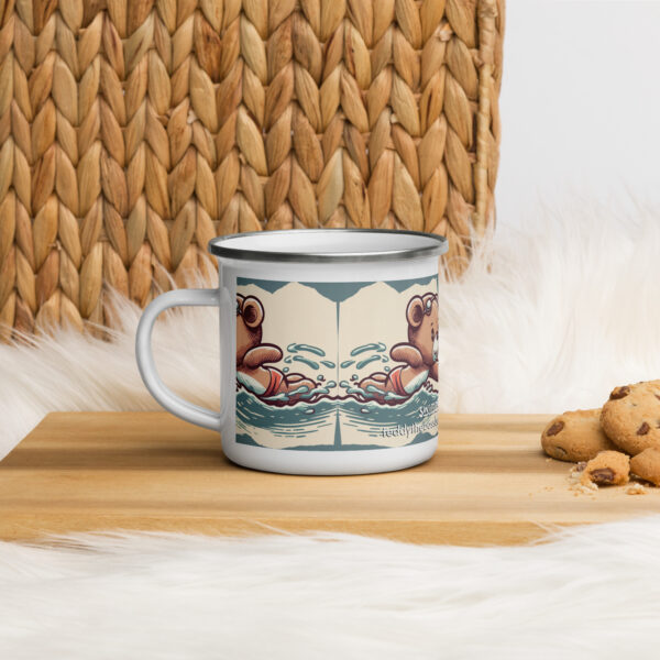 Swimmer Boss - Enamel Mug (Vintage Bear)