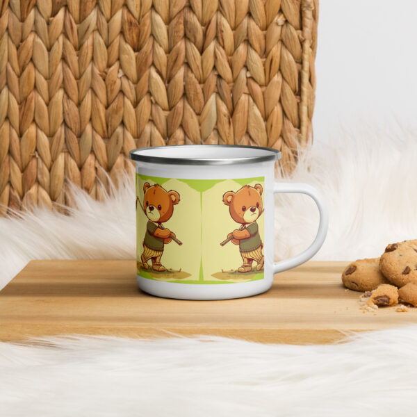 Golfer Boss - Enamel Mug (Vintage Bear) - Image 3