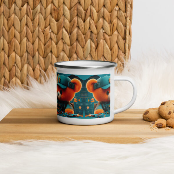 Police Boss - Enamel Mug (Brown Bear) - Image 3