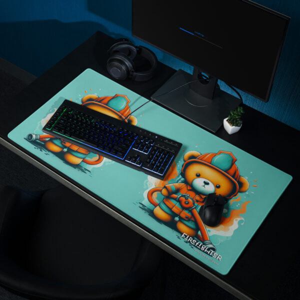 Firefighter Boss - Gaming Mouse Pad (Brown Bear)