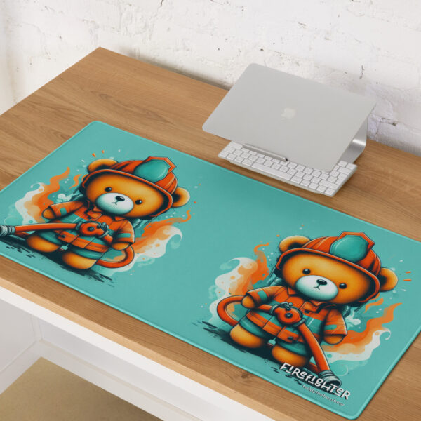 Firefighter Boss - Gaming Mouse Pad (Brown Bear) - Image 4