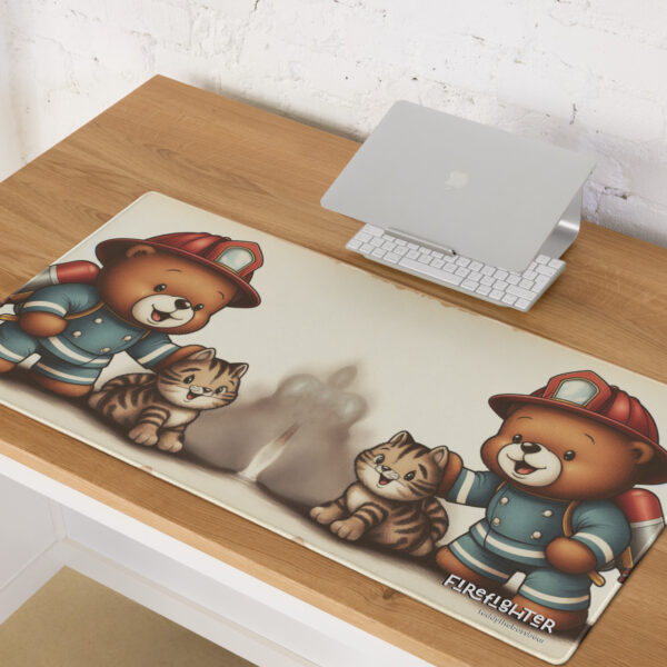 Firefighter Boss - Gaming Mouse Pad (Vintage Bear) - Image 4