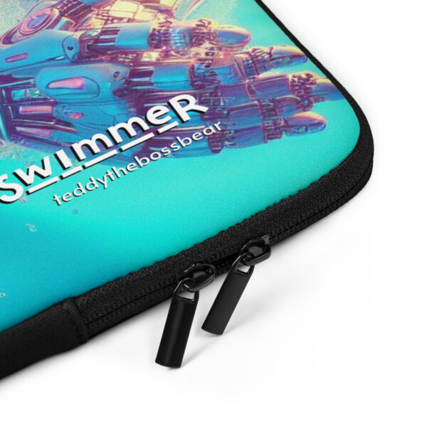 Swimmer Boss - Laptop Sleeve (Android Bear) - Image 3