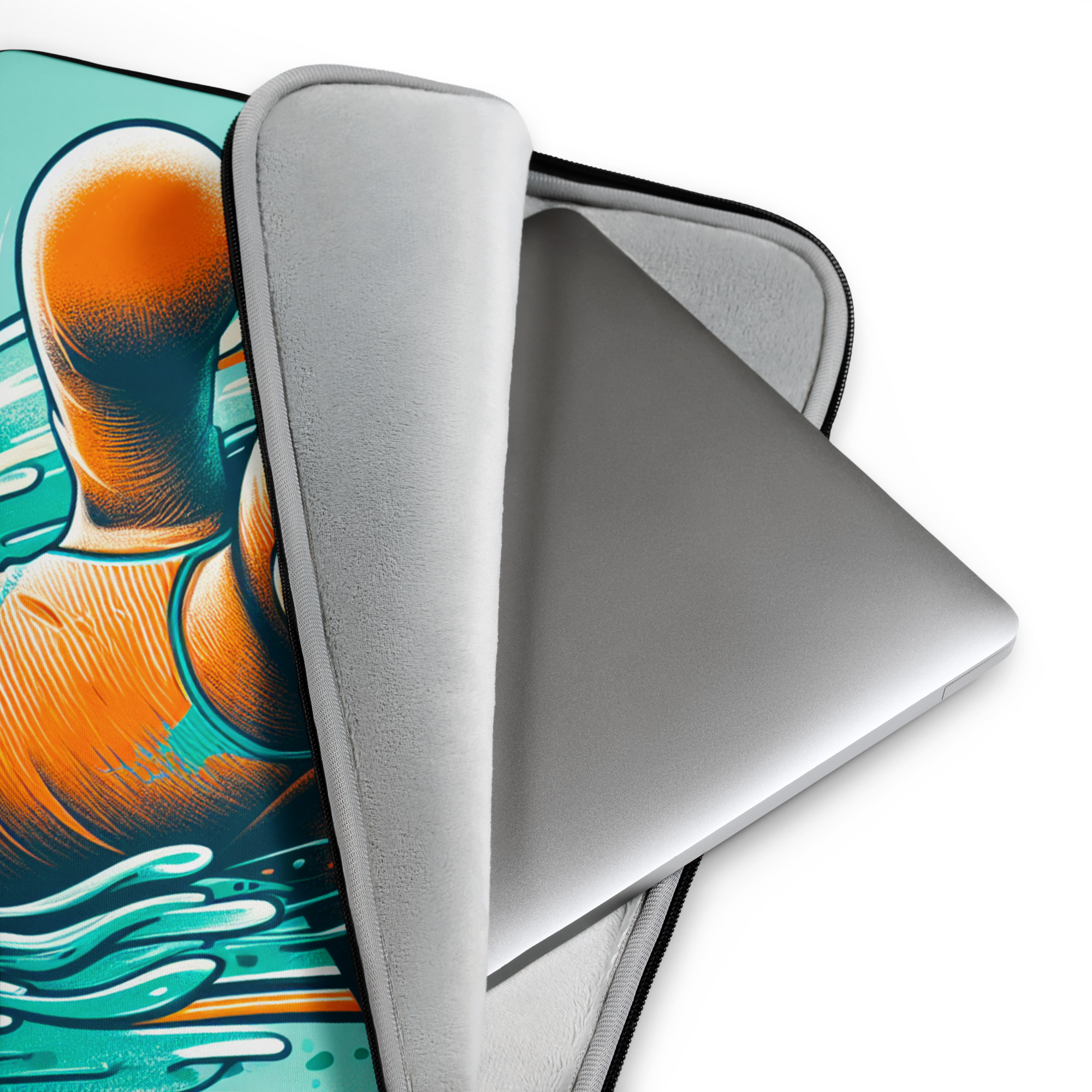 Swimmer Boss - Laptop Sleeve (Brown Bear) - Image 2