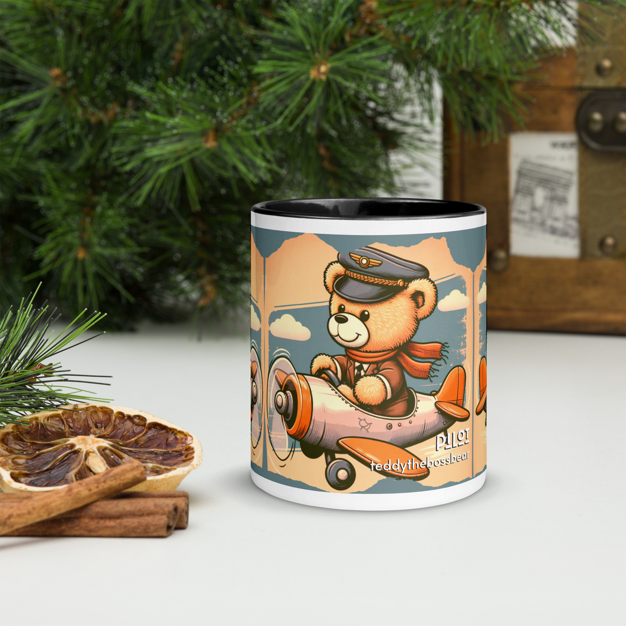Pilot Boss - Color Mug (Vintage Bear) - Image 2
