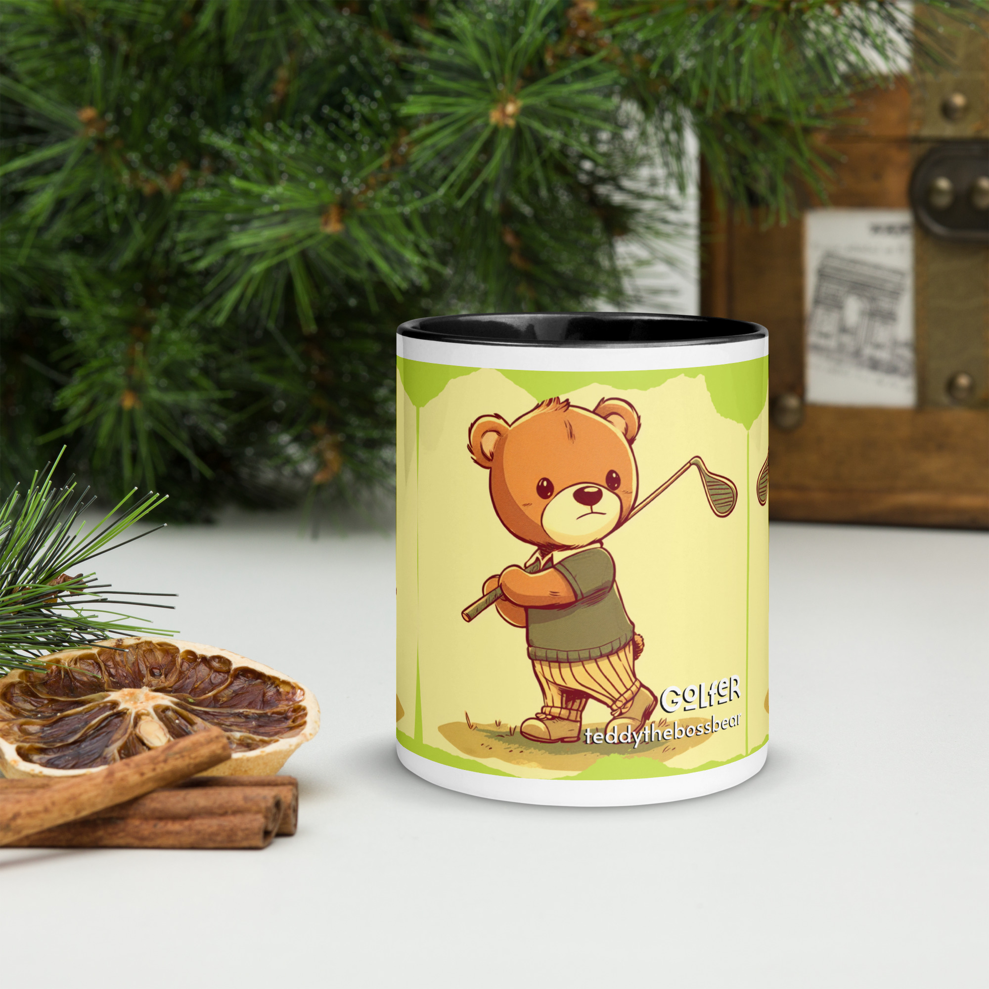 Golfer Boss - Color Mug (Vintage Bear) - Image 2