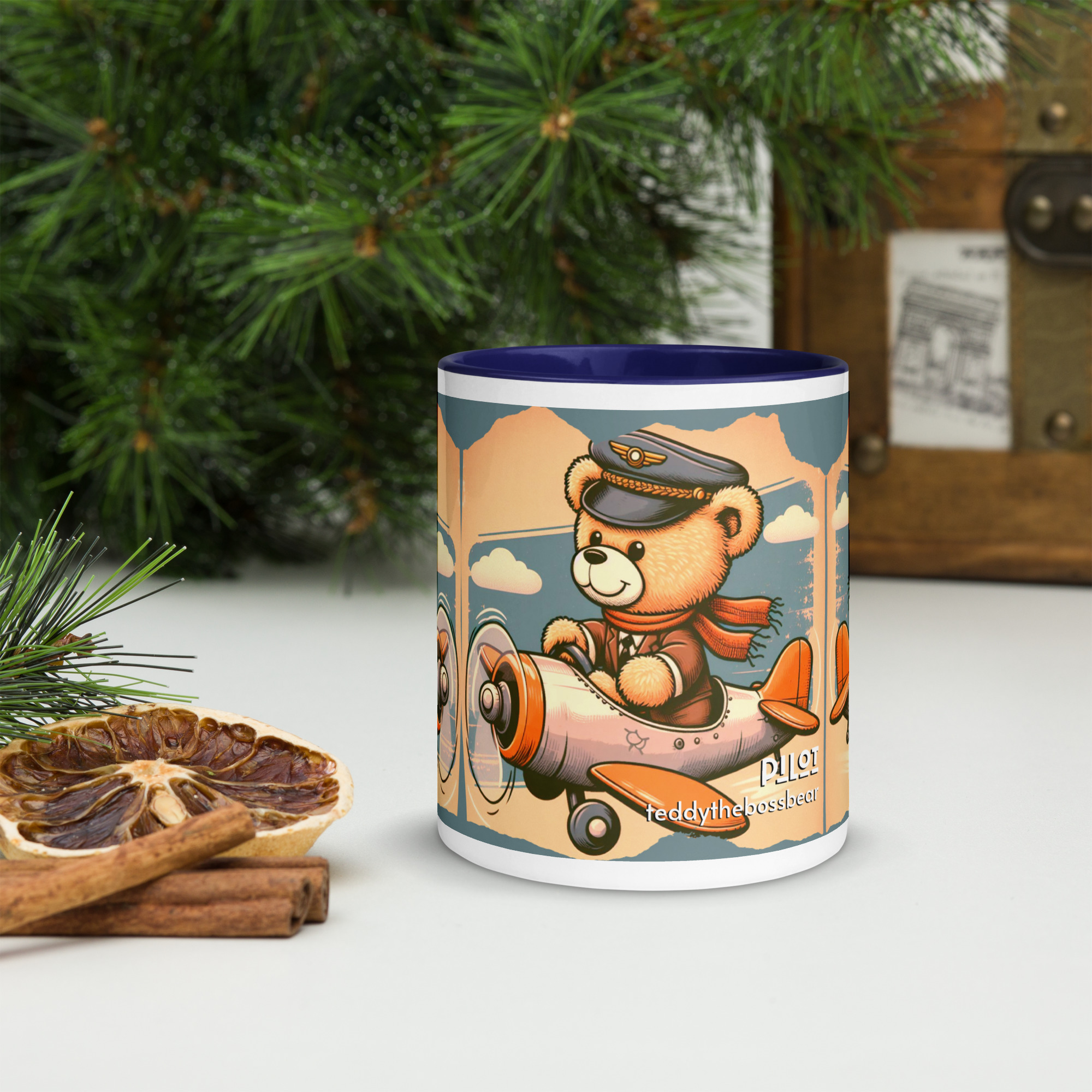 Pilot Boss - Color Mug (Vintage Bear) - Image 5