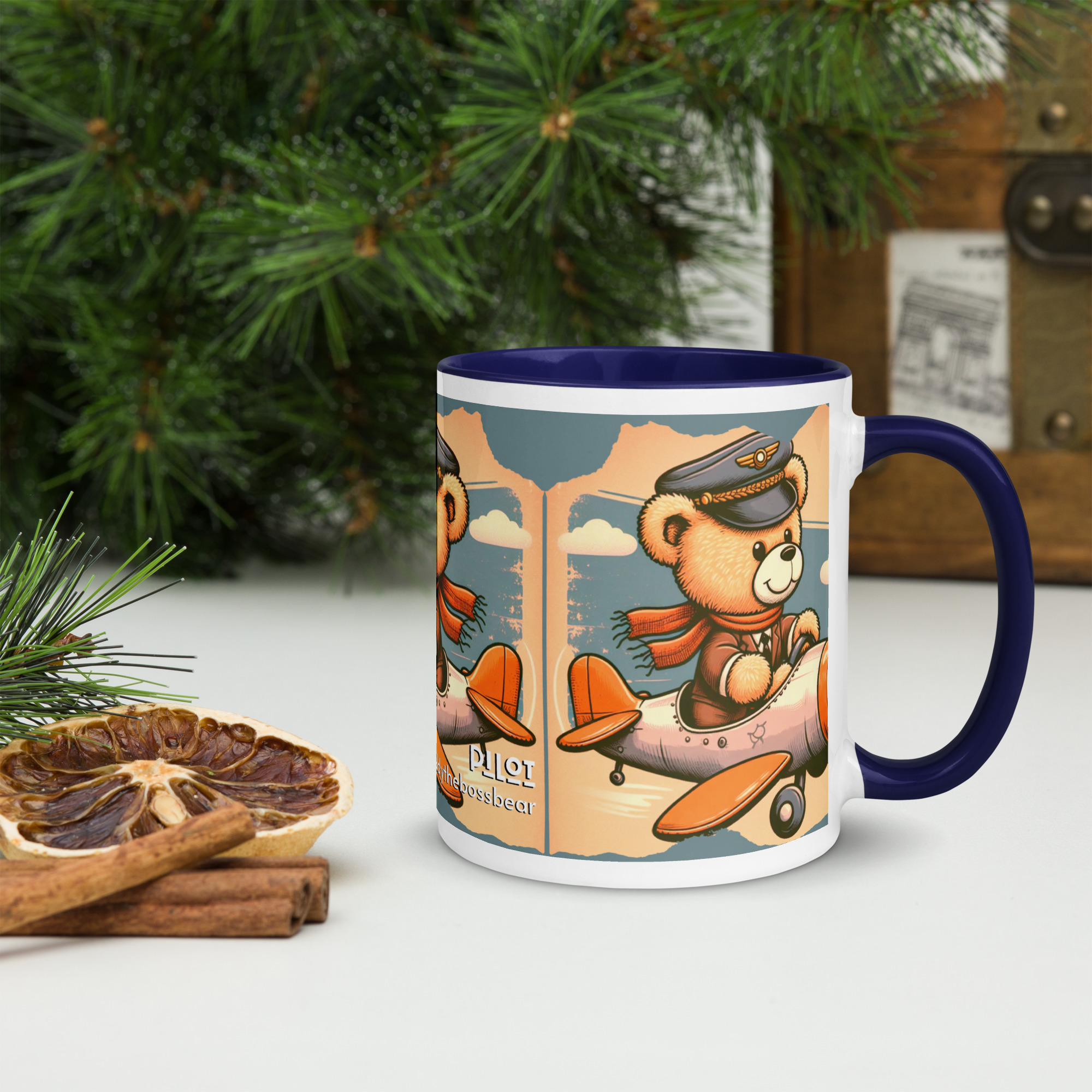 Pilot Boss - Color Mug (Vintage Bear) - Image 4