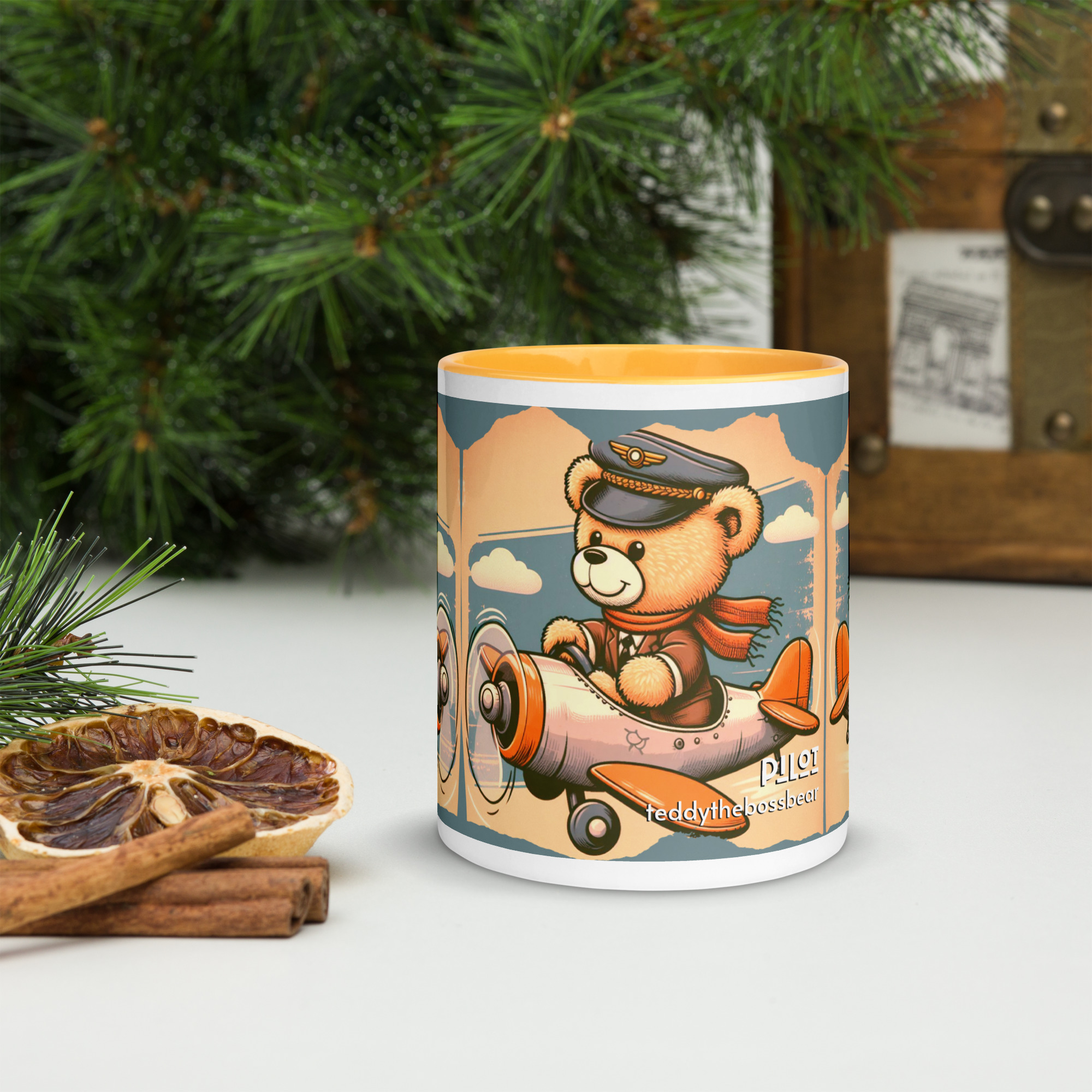 Pilot Boss - Color Mug (Vintage Bear) - Image 8