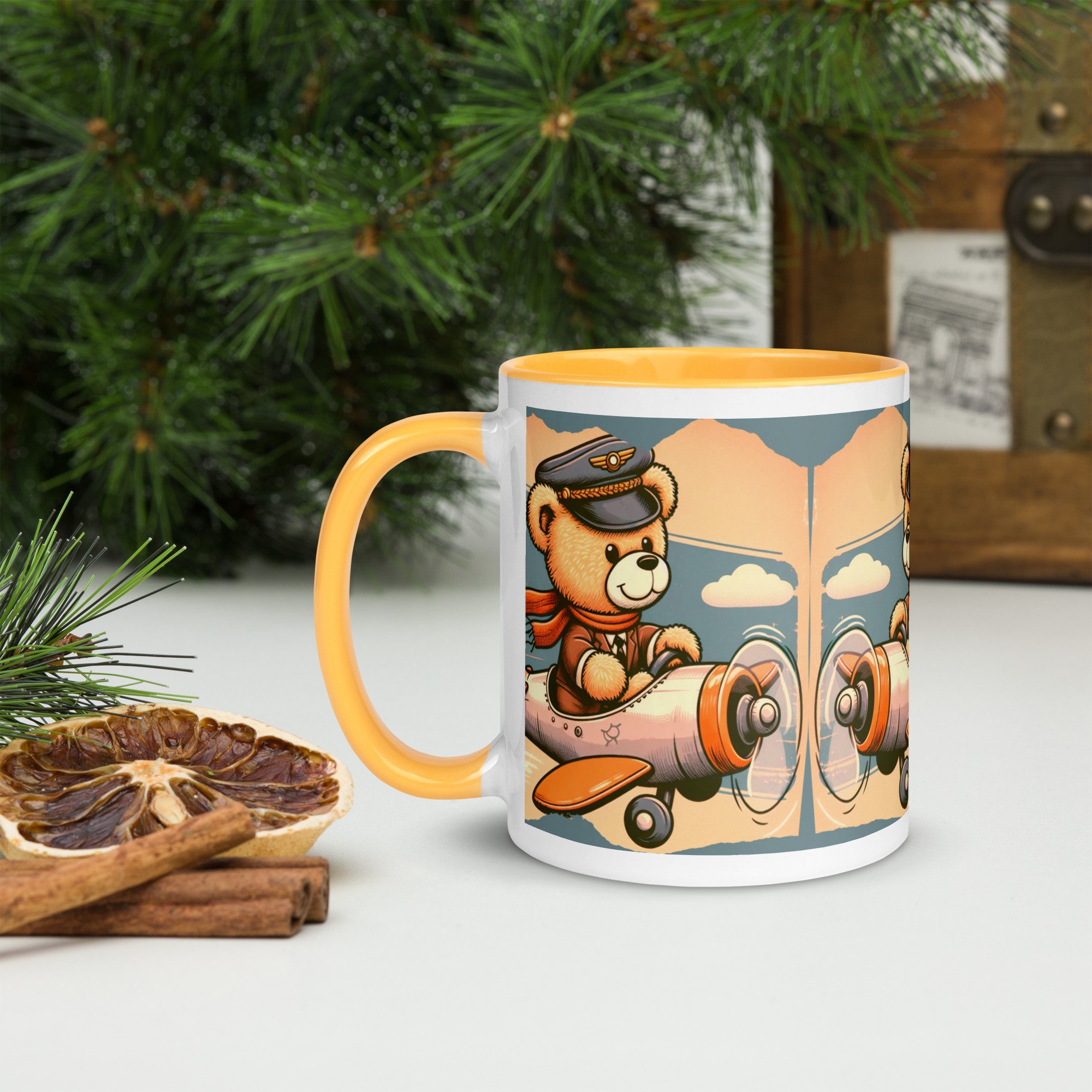 Pilot Boss - Color Mug (Vintage Bear) - Image 9