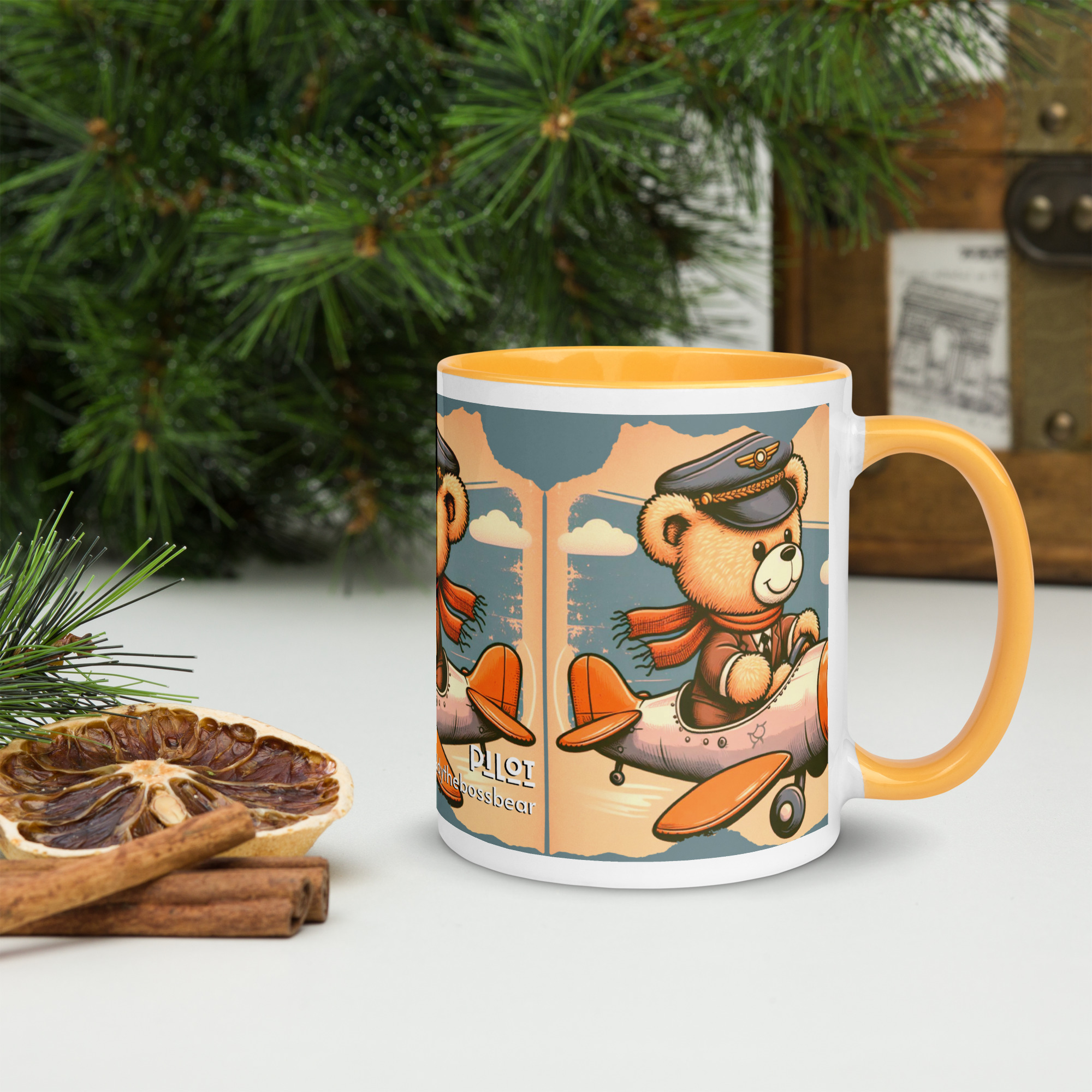 Pilot Boss - Color Mug (Vintage Bear) - Image 7