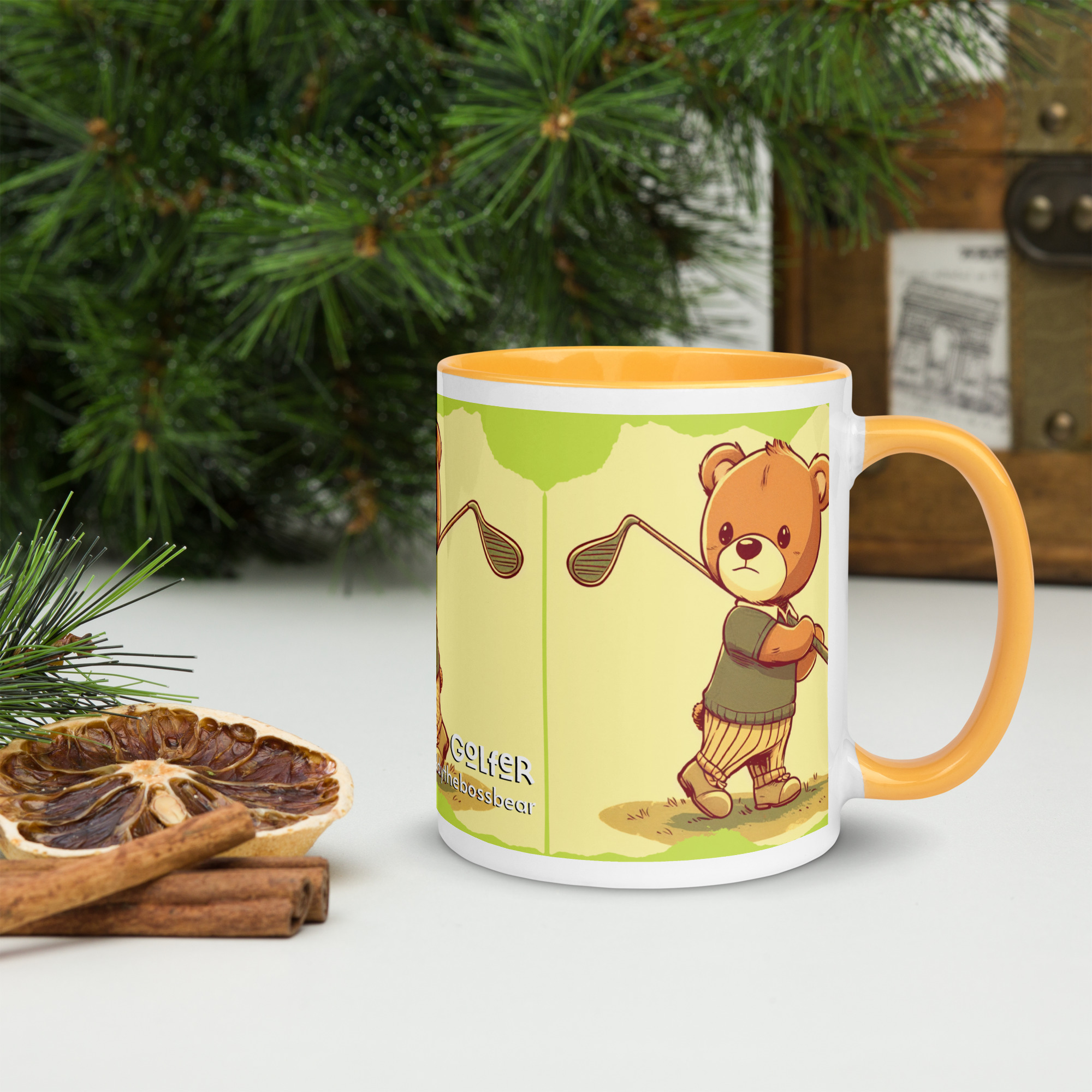 Golfer Boss - Color Mug (Vintage Bear) - Image 4
