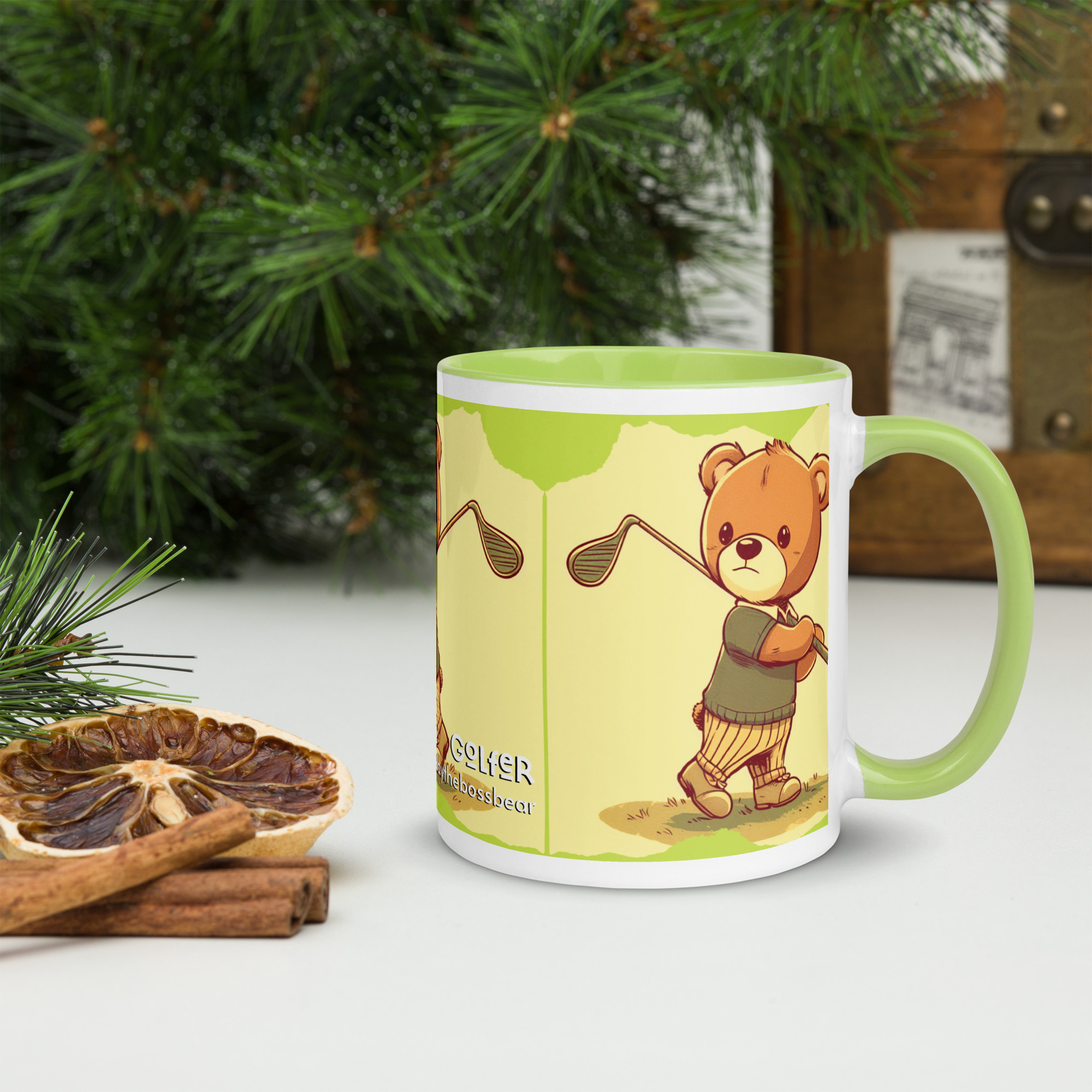 Golfer Boss - Color Mug (Vintage Bear) - Image 7
