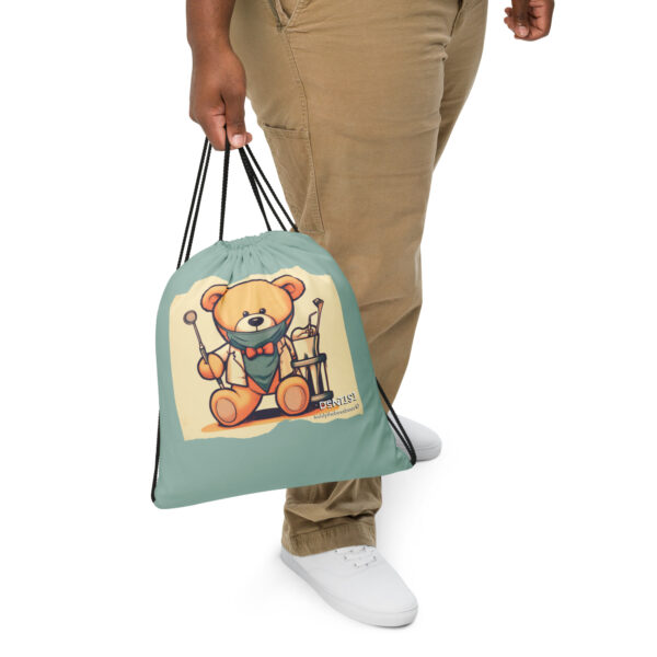 Dentist Boss - Drawstring Bag (Vintage Bear) - Image 3