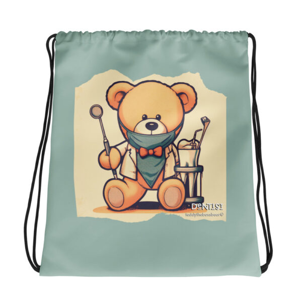 Dentist Boss - Drawstring Bag (Vintage Bear) - Image 2