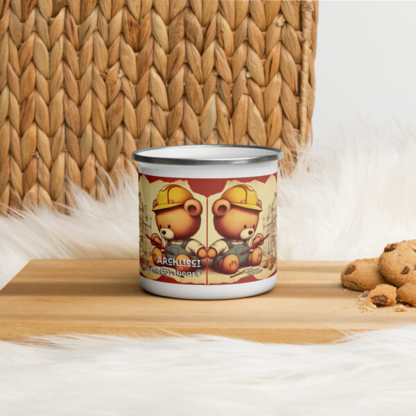 Architect Boss - Enamel Mug (Vintage Bear) - Image 2