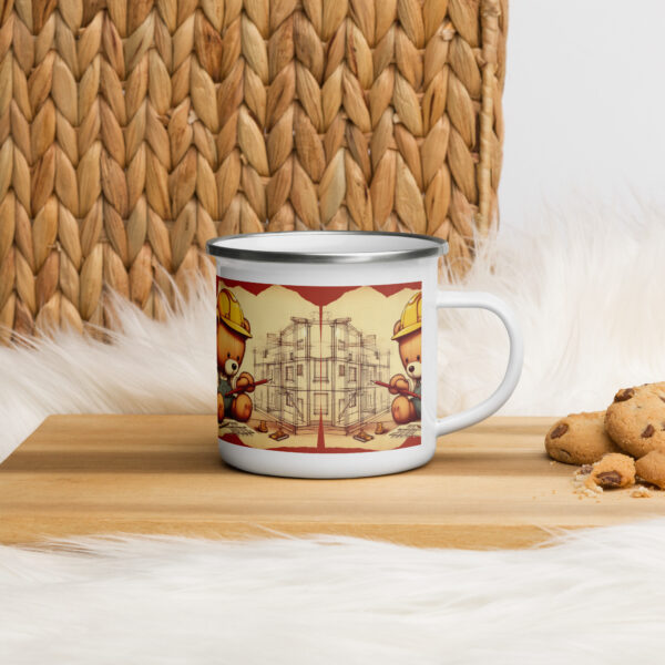 Architect Boss - Enamel Mug (Vintage Bear) - Image 3