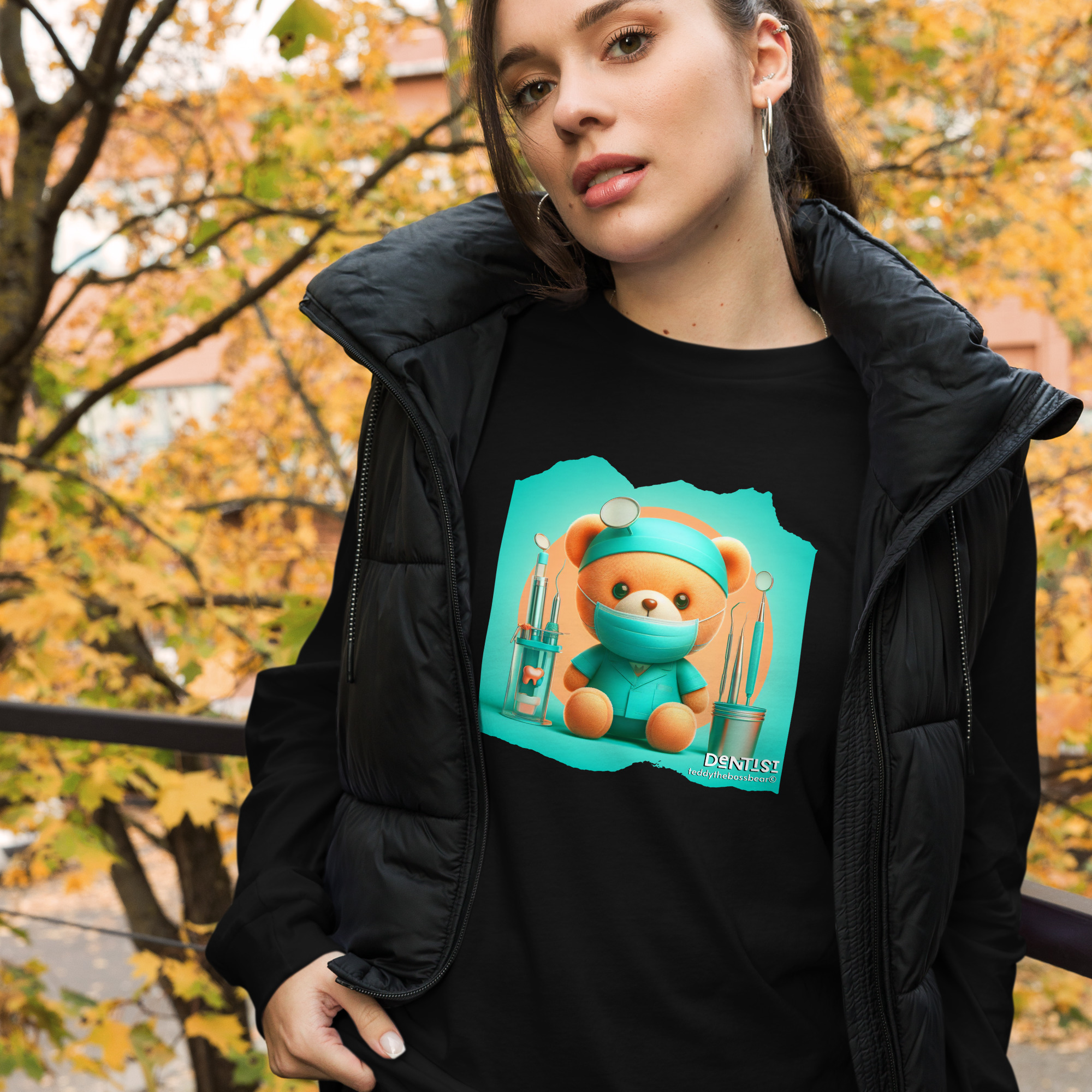 Dentist Boss - Long Sleeve (Brown Bear) - Image 2