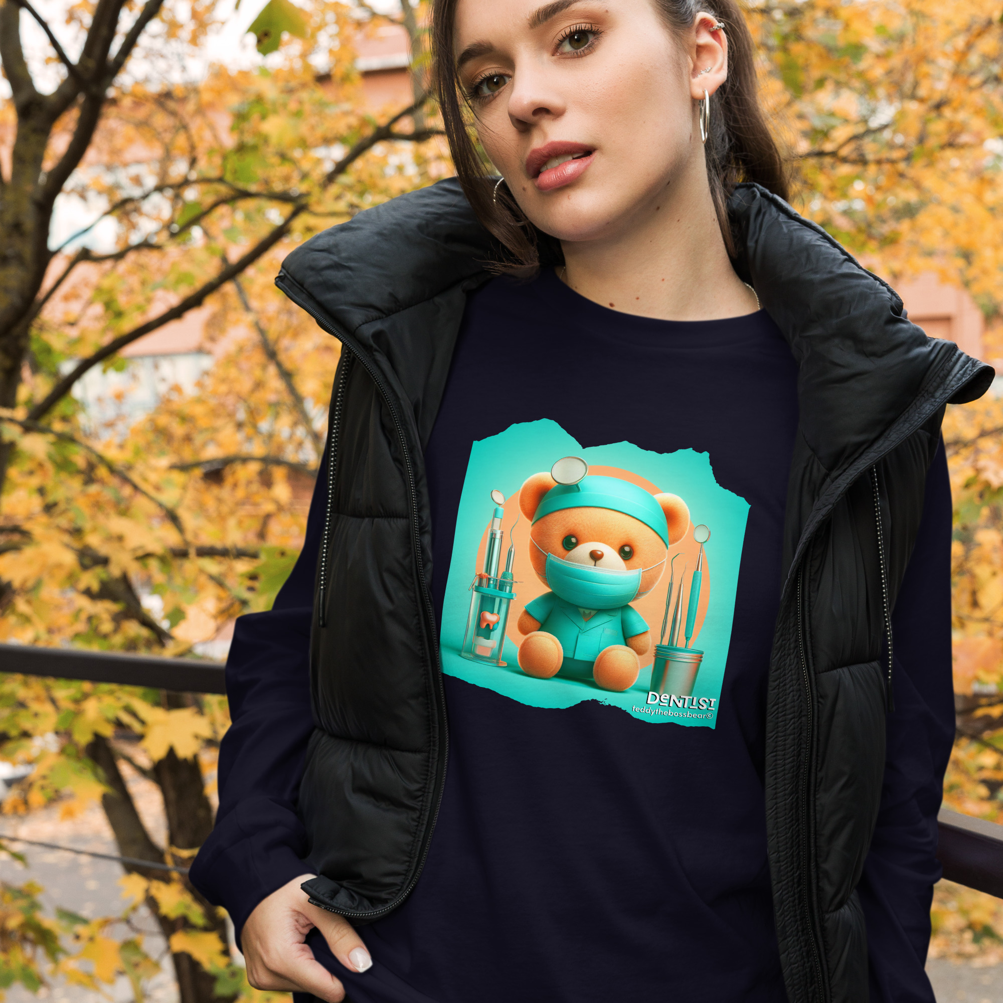 Dentist Boss - Long Sleeve (Brown Bear) - Image 10