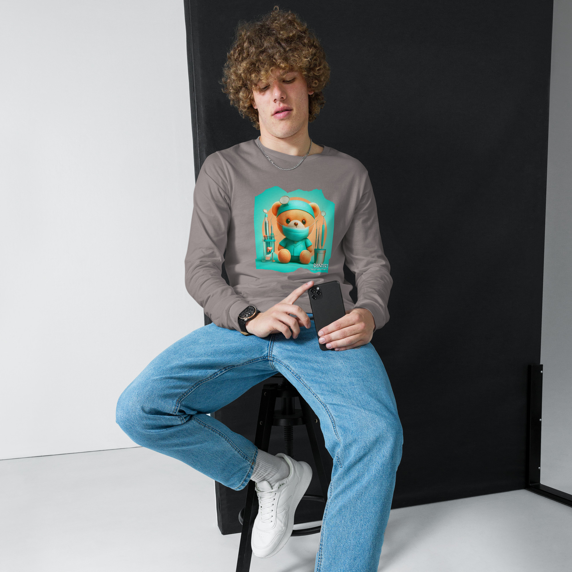 Dentist Boss - Long Sleeve (Brown Bear) - Image 12