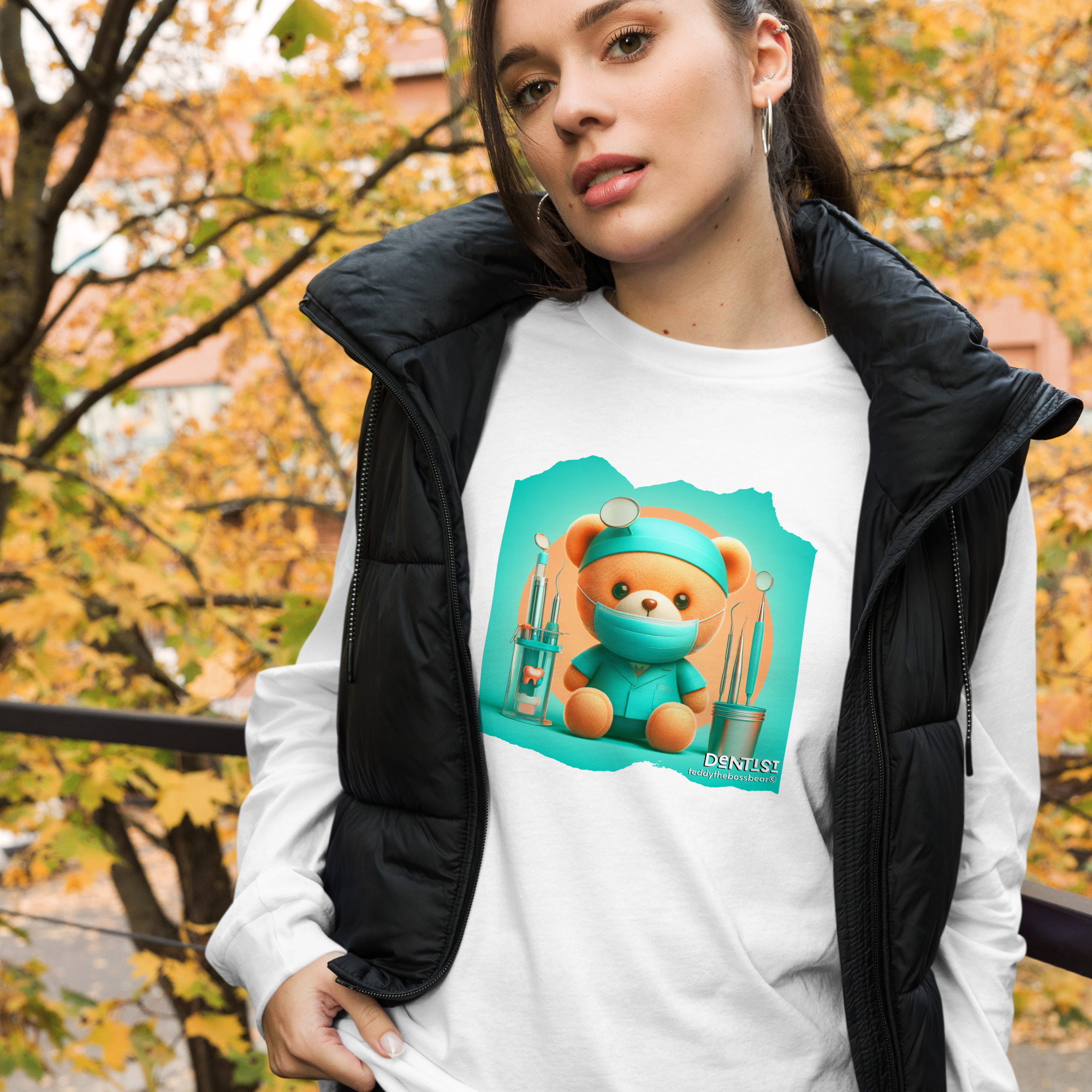 Dentist Boss - Long Sleeve (Brown Bear) - Image 16