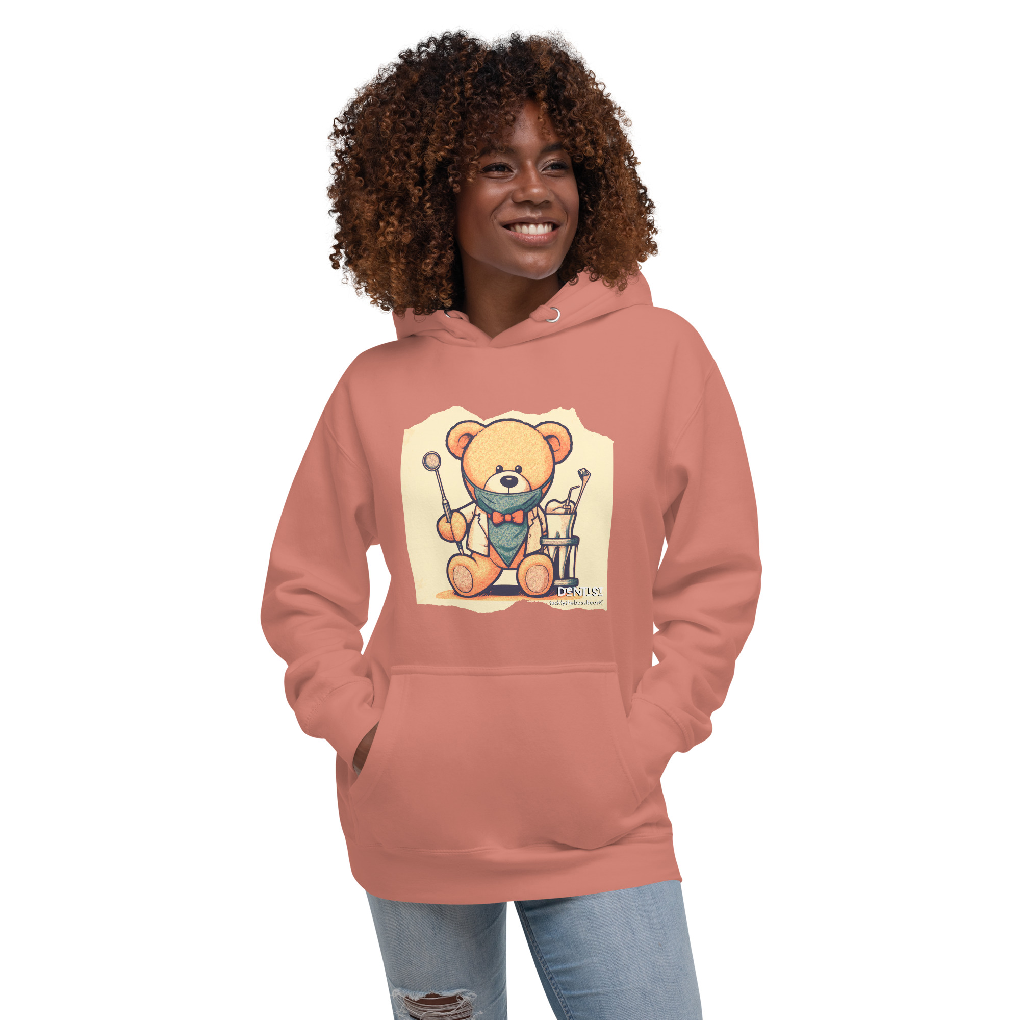 Dentist Boss - Hoodie (Vintage Bear) - Image 6