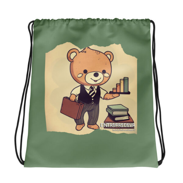 Entrepreneur Boss - Drawstring Bag (Vintage Bear) - Image 2