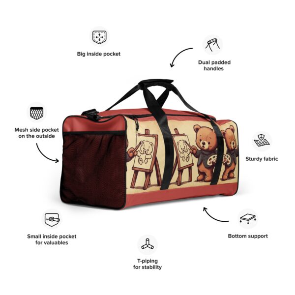 Artist Boss - Duffle Bag (Vintage Bear) - Image 7