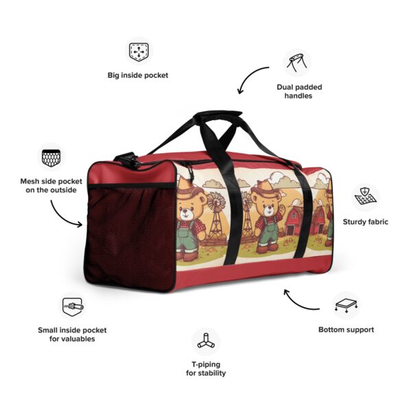 Farmer Boss - Duffle Bag (Vintage Bear) - Image 7