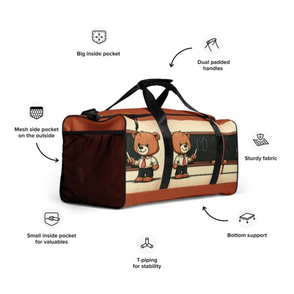 Teacher Boss - Duffle Bag (Vintage Bear) - Image 7