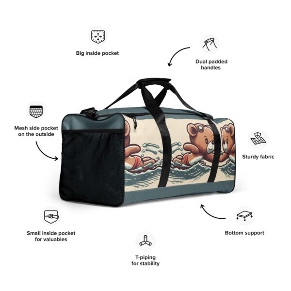 Swimmer Boss - Duffle Bag (Vintage Bear) - Image 7