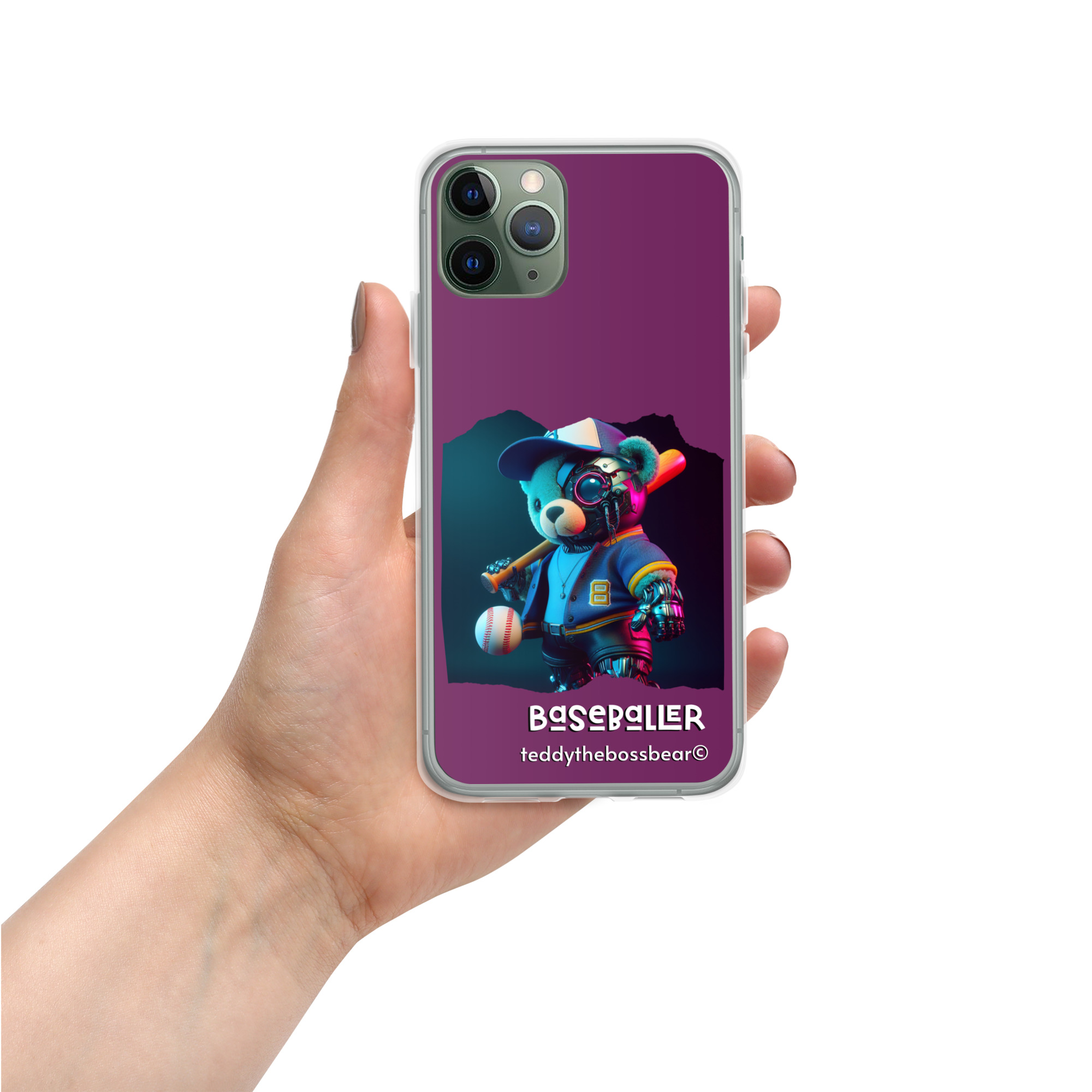 Baseballer Boss - iPhone® Case (Android Bear) - Image 3