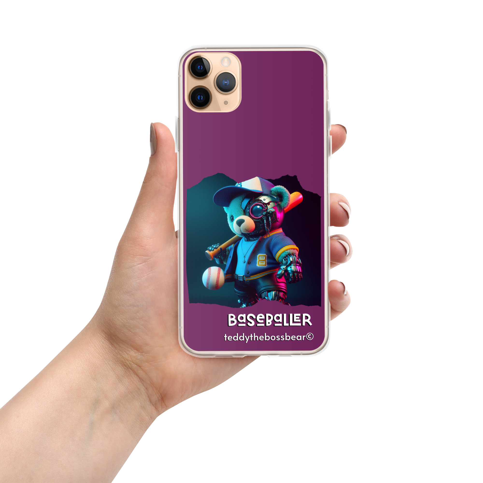 Baseballer Boss - iPhone® Case (Android Bear) - Image 2