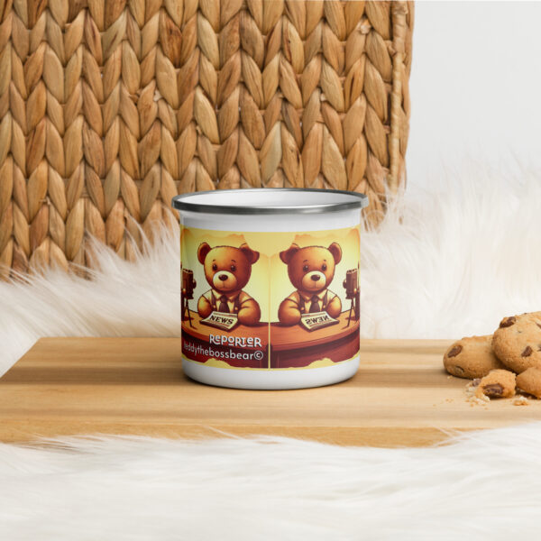 Reporter Boss - Enamel Mug (Vintage Bear) - Image 2