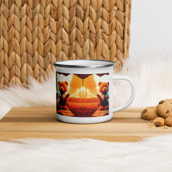 Reporter Boss - Enamel Mug (Brown Bear) - Image 3